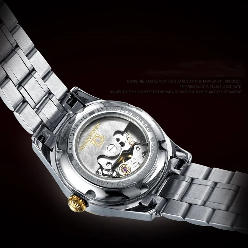 Carnival Brand Luxury Women Mechanical Watch Ladies Waterproof Luminous Sapphire Automatic Wristwatch Clock Relogio Feminino
