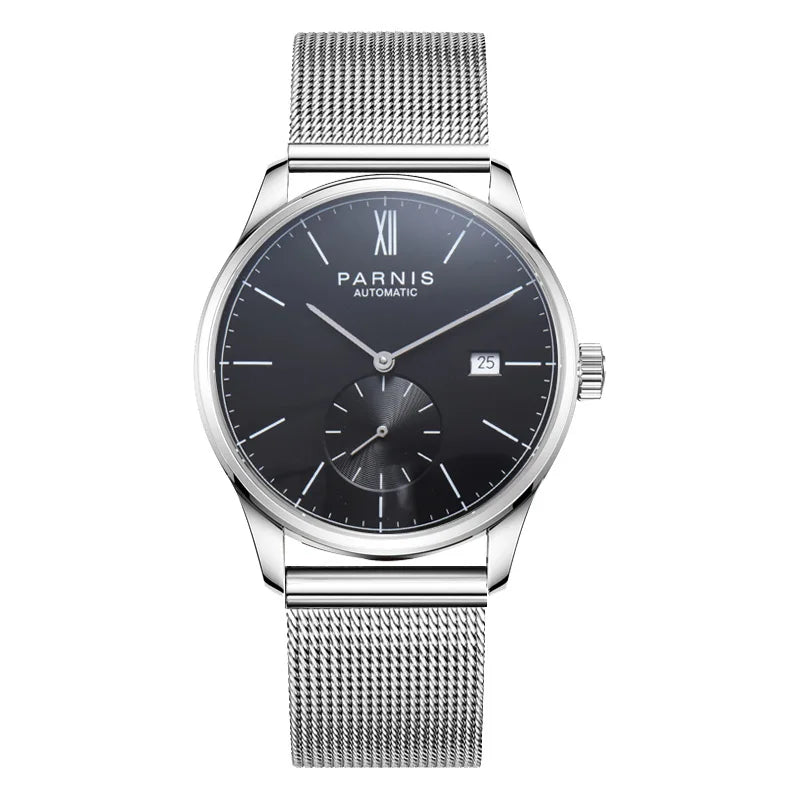 Parnis Mechanical Watches Minimalist Watch for Men Wristwatch Luxury Waterproof Automatic hombre Relogio Masculino Calendar 2025