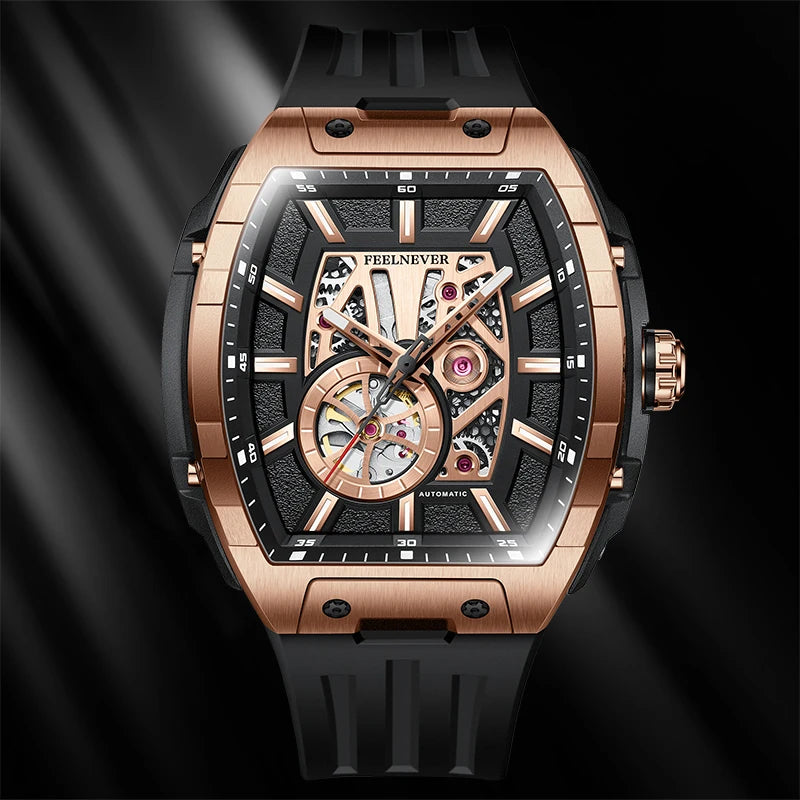 LIGE 8250 Movement Watch Men Mechanical Watches Luxury 316L Stainless Steel Sapphire Mirror Waterproof Automatic Watch for Men