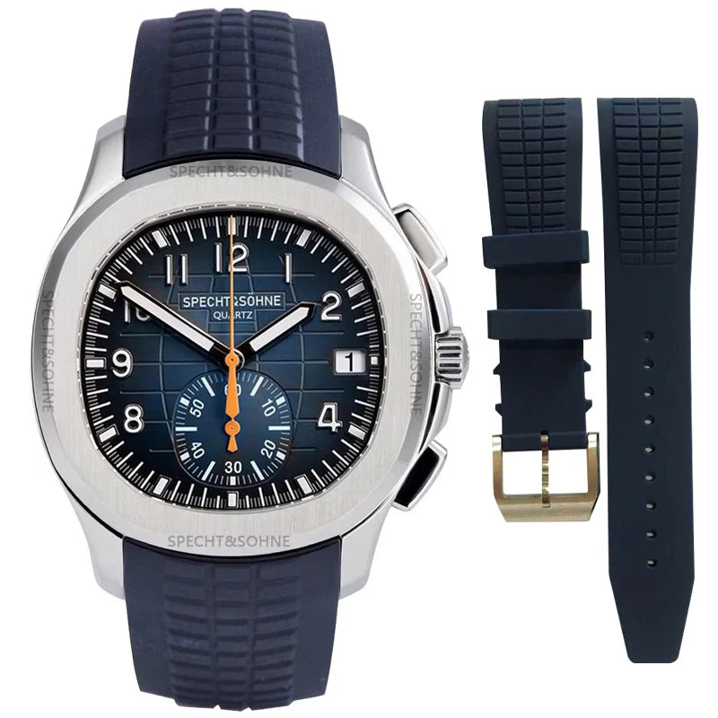 Mens Watches Top Brand Luxury Iced Out Watch Rubber Strap Chronograph Military Watch Stainless Steel Watch Religio Masculino