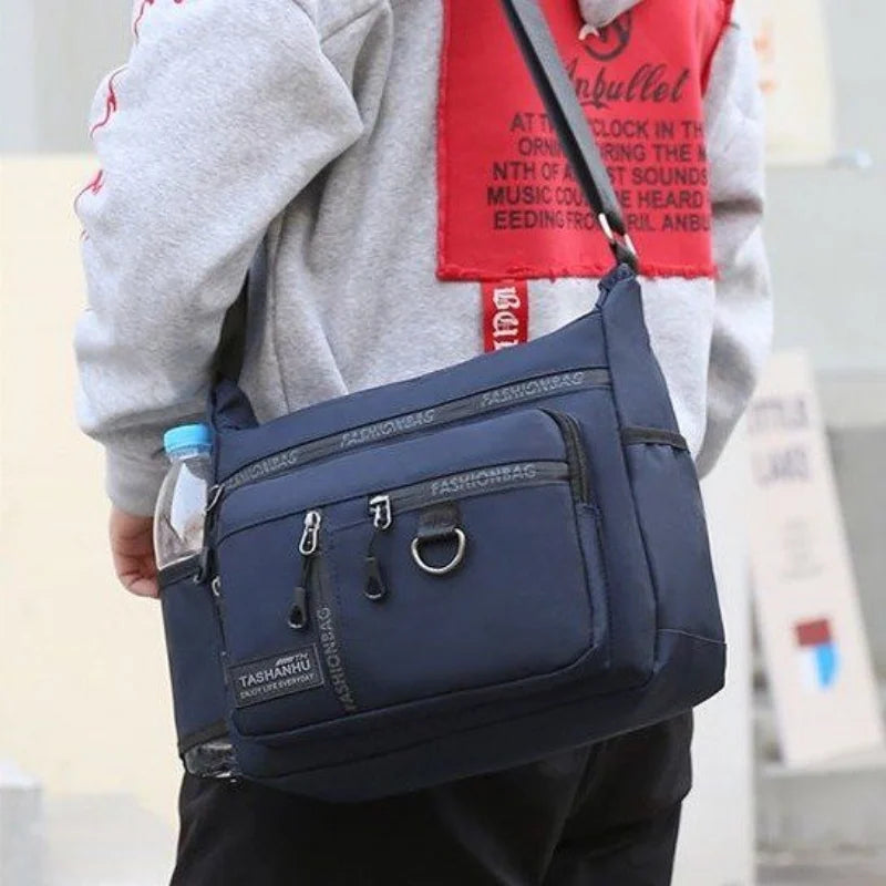 2025 New Men Bag Large-capacity Leisure Messenger Bag Waterproof Shoulder Bag Business Travel Bag Men