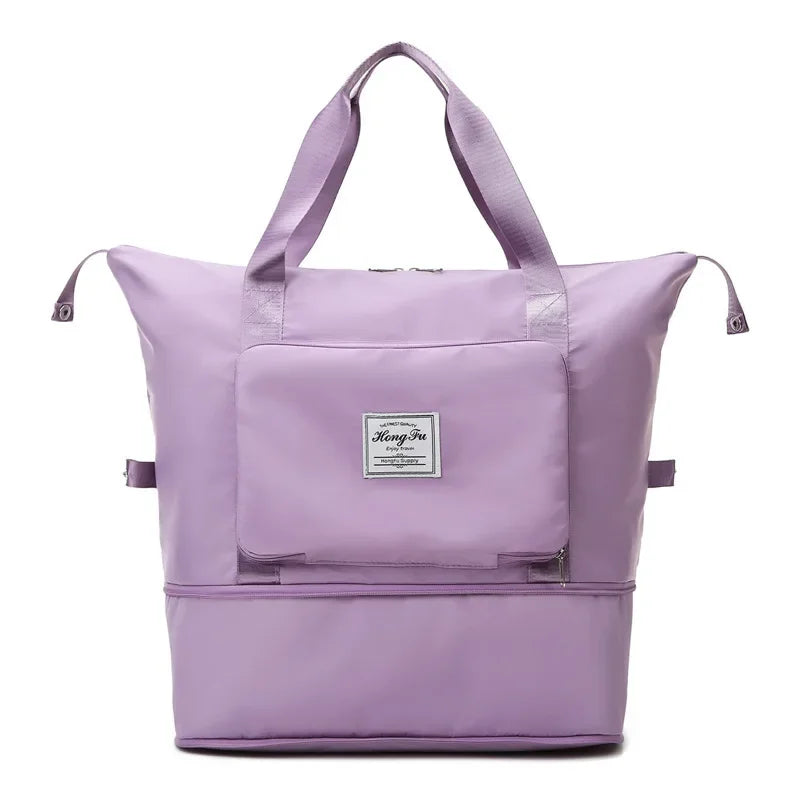 Customizable Women Foldable Large Capacity Women Gym Bags Shoulder Bag Women Training Travel Handle Handbag
