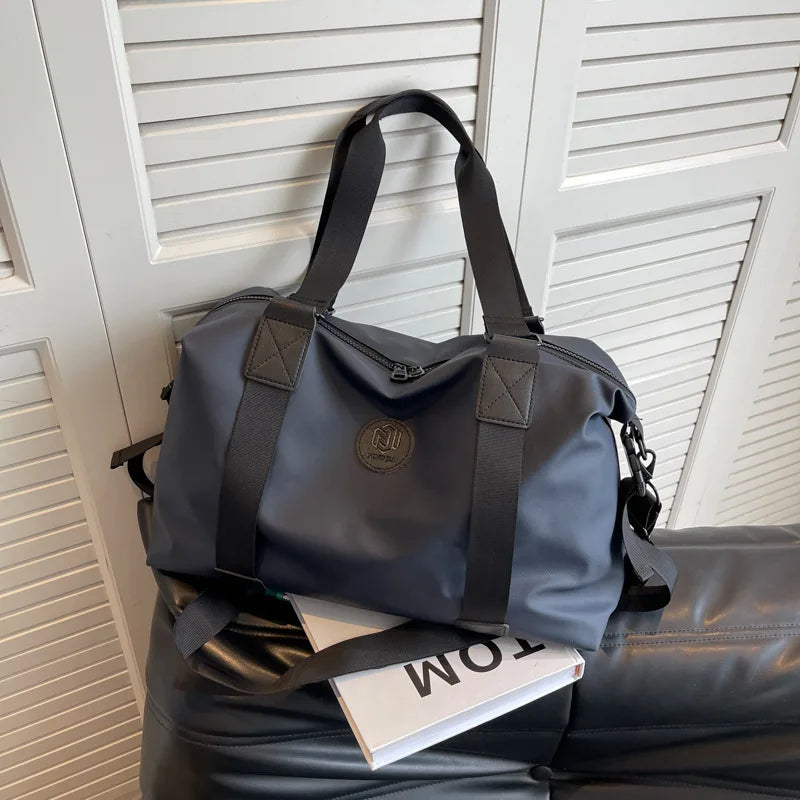 Travel bag Men's and women's tote bag Large capacity travel duffel Yoga exercise  Oxford cloth waterproof fitness bag