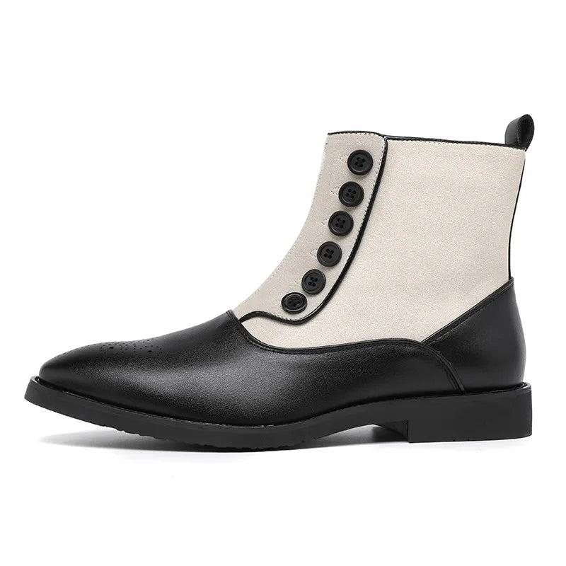 Original Suede Chelsea Boots Men Breathable Designer Zip Ankle Boot Man Comfy Pointed Mens Brogue Shoes Size 46 botas masculino