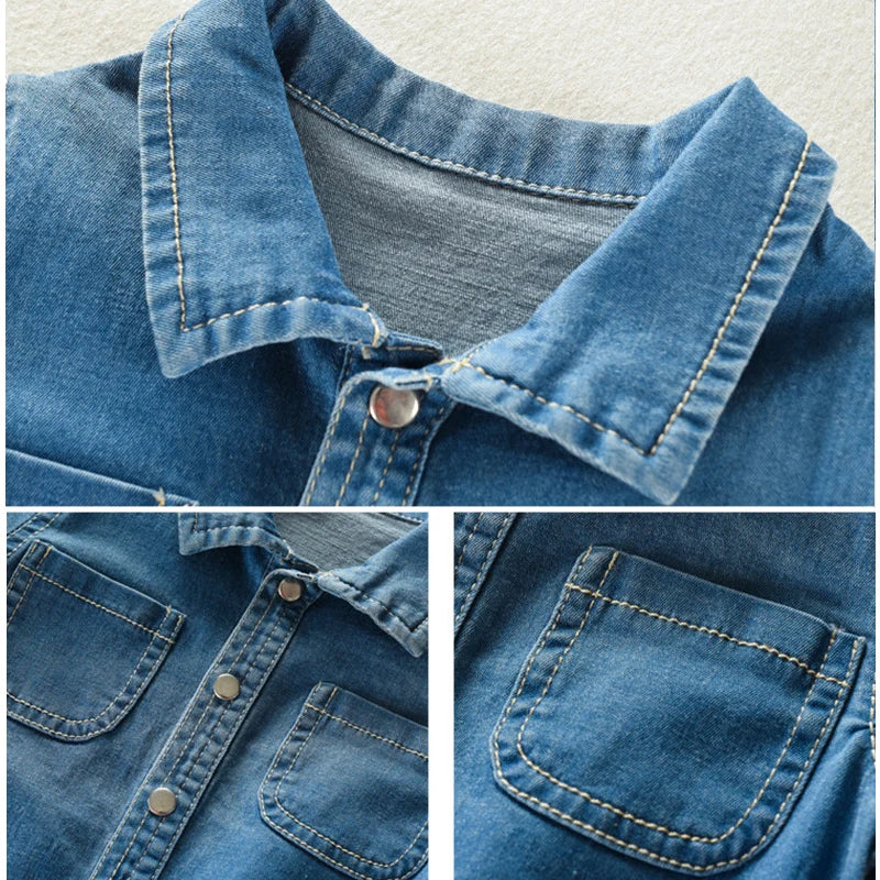 IENENS Kids Baby Boy Jumper Girls Clothes Pants Denim Shorts Jeans Overalls Toddler Infant Jumpsuits Newborn Clothing Tracksuits