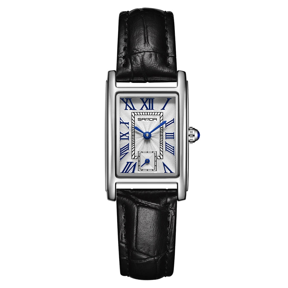 New Pagani Designs Quartz Watches For Woman Simple Rectangle Woman Watch Brown Leather Band Gifts Reloj Mujer relojes para damas