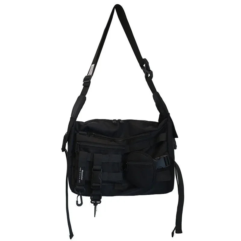 Messenger bag men's tide brand large capacity shoulder bag diagonal bag ins Japanese tooling bag student shoulder bag.