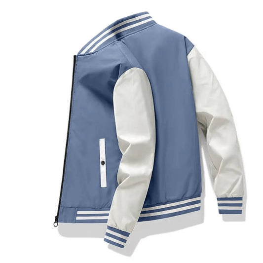 High-quality spliced baseball uniform jacket for men spring and autumn new trendy versatile student hooded jacket for women