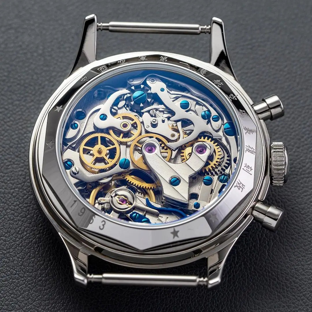 Classic Men 1963 Chronograph 38mm 40mm Aviation Pilots Watch With  ST1901 Movement Sapphire Glass Mechanical Wristwatches