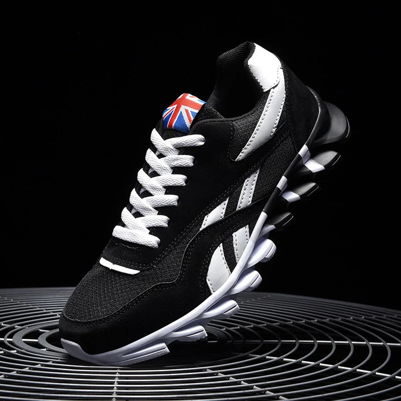Men Sports Running Shoes Marathon Air Cushion Breathable Lightweight Mens Outdoor Hiking Athletic Nonskid Blade Sneakers Jogging