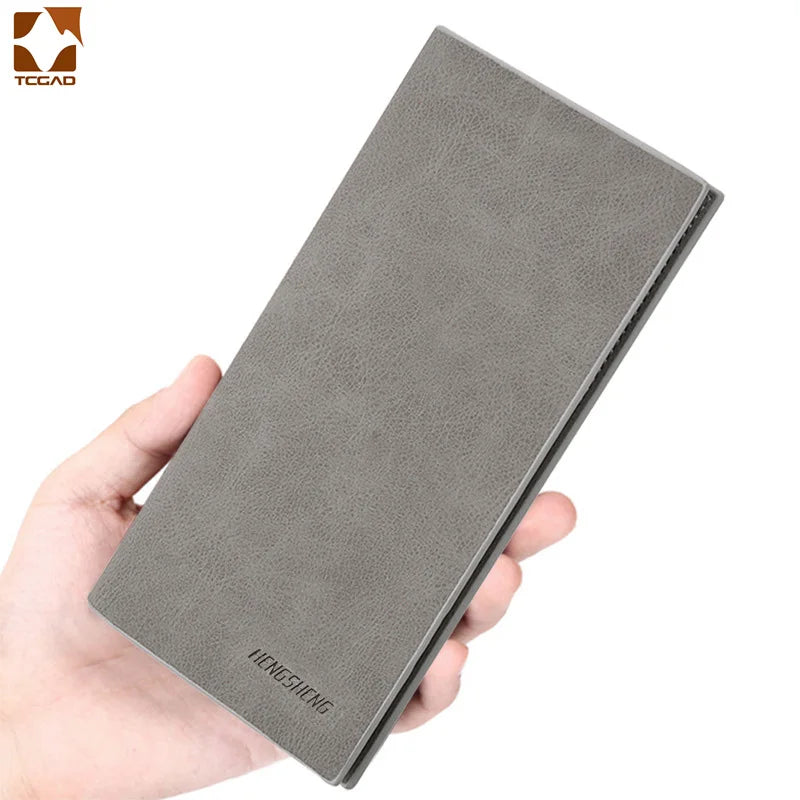 Carteira Men's Wallet Thin 0.5cm Slim Men's Purse Billeteras Para Hombre Soft Natural Leather Carteira Masculina Couro Business