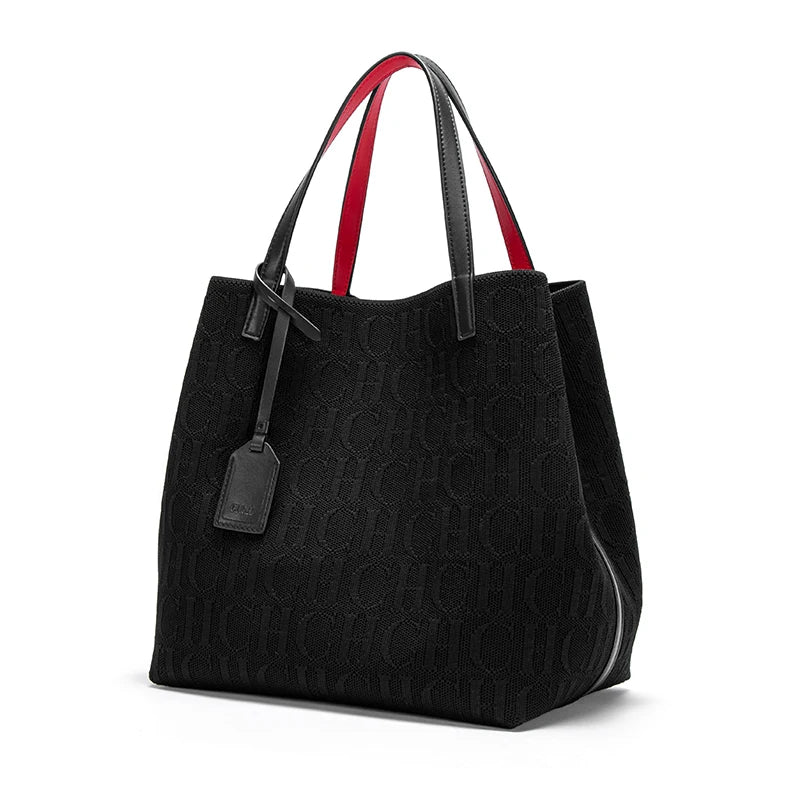 Women's Luxury Design Multi functional Handheld Shopping Handbag Fashionable New 2024 Solid Color Handbag