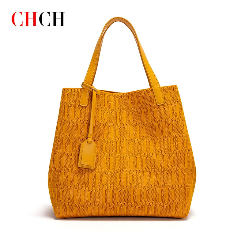 Women's Luxury Design Multi functional Handheld Shopping Handbag Fashionable New 2024 Solid Color Handbag