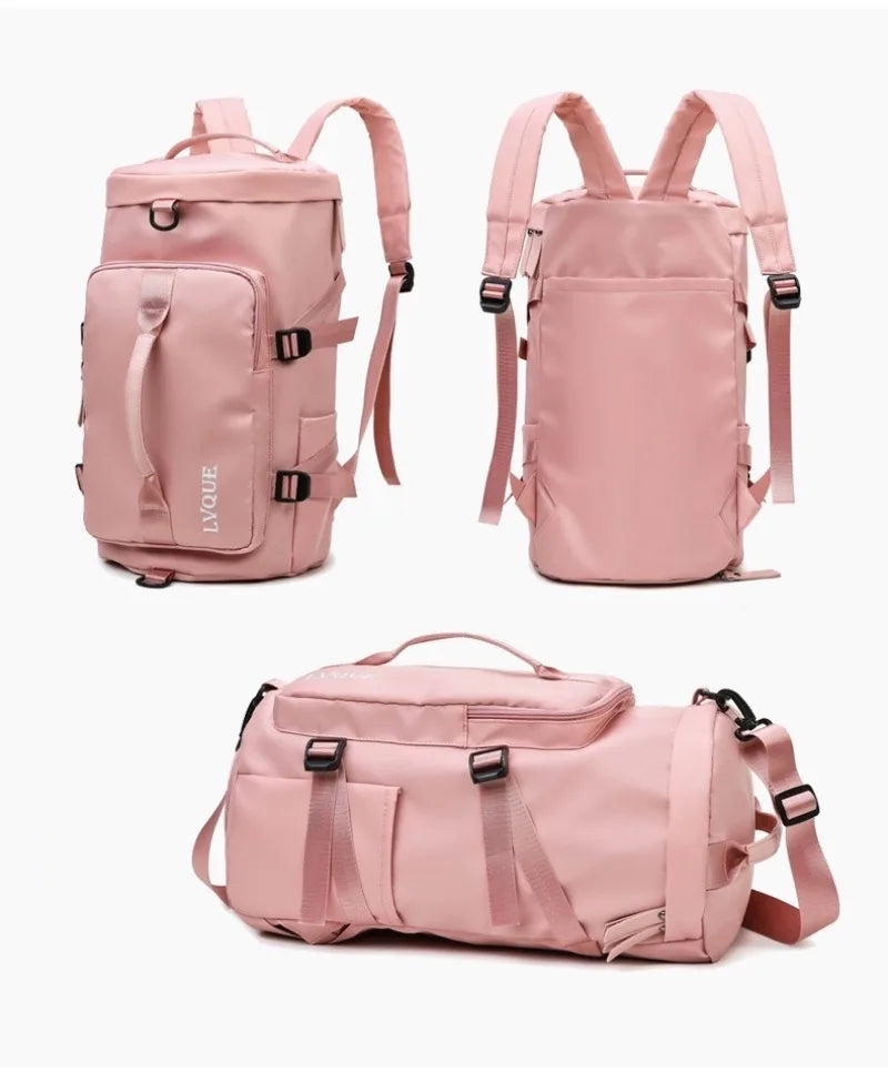 Travel Backpack Large Capacity Fashionable Portable Shoulder Sports Fitness Bag, Multifunctional Weekend Travel Storage Bag