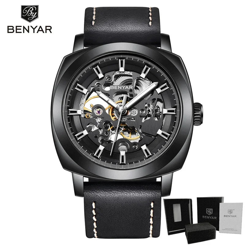 BENYAR Men's Watches Top Brand Luxury Business Automatic Mechanical Watch Men Waterproof Sport Wrist Watches Relogio Masculino