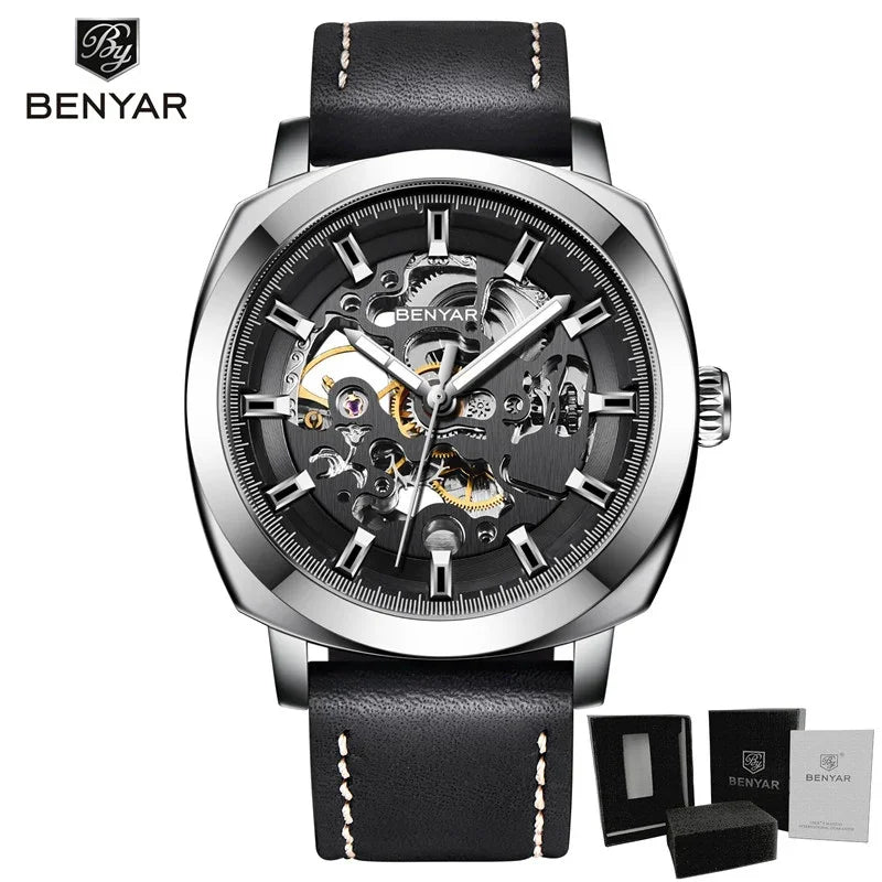 BENYAR Men's Watches Top Brand Luxury Business Automatic Mechanical Watch Men Waterproof Sport Wrist Watches Relogio Masculino