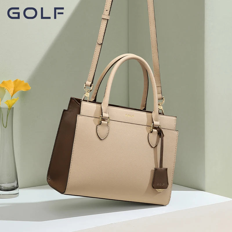 GOLF Women's Handbag  Brand Minimalist Fashion Bag Genuine Leather Large Capacity Middle aged Mom Bag