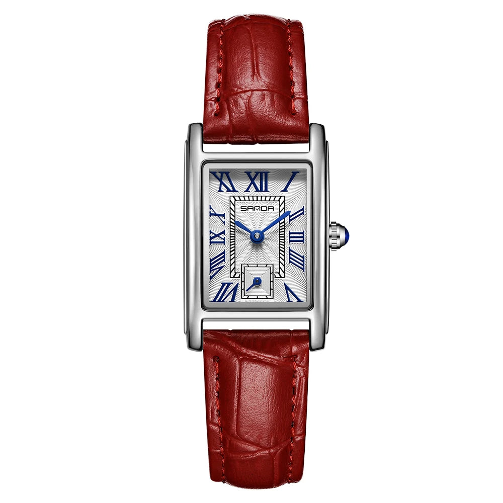 New Pagani Designs Quartz Watches For Woman Simple Rectangle Woman Watch Brown Leather Band Gifts Reloj Mujer relojes para damas