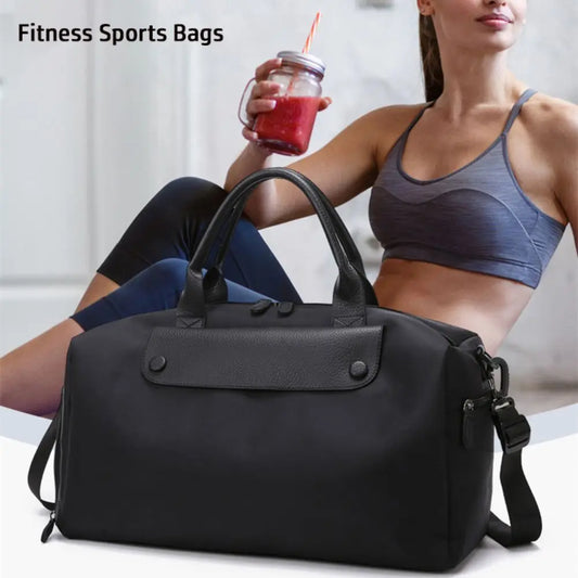 New Large Capacity Sports Bags Waterproof Oxford Fitness Bags Dry And Wet Items Thickened Fabric Travel Bags
