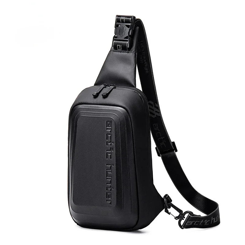 New Men's shoulder bag chest bag Top quality Comfortable breathable male messenger bag EVA hard shell Anti-theft Crossbody bag