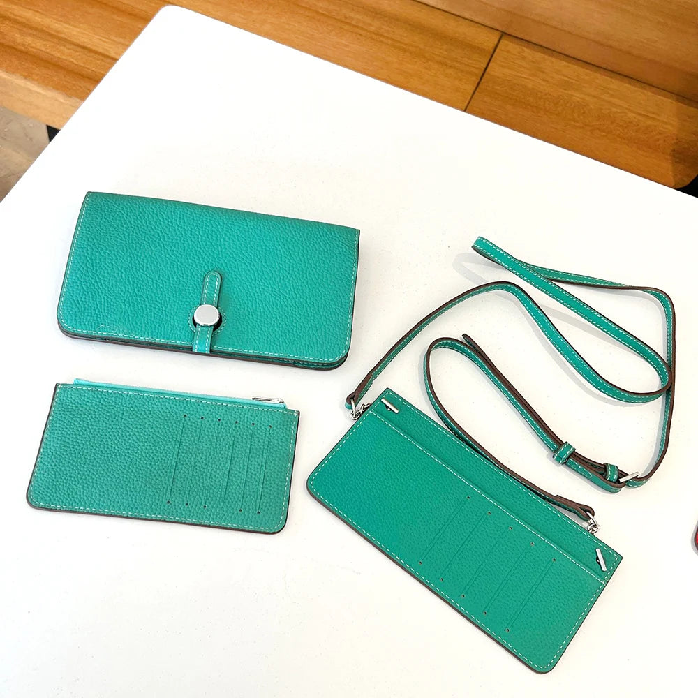 Luxury Design Women Crossbody Bag Custom Name Phone Wallet Handbag Arab Personalize Letters Genuine Leather Female Clutch Bag