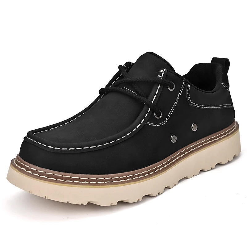 New Trend Outdoor Loafers Casual Comfortable Walking Shoes Ultralight Elegant Men's Dress Flats Thick Bottom Male Driving Shoes