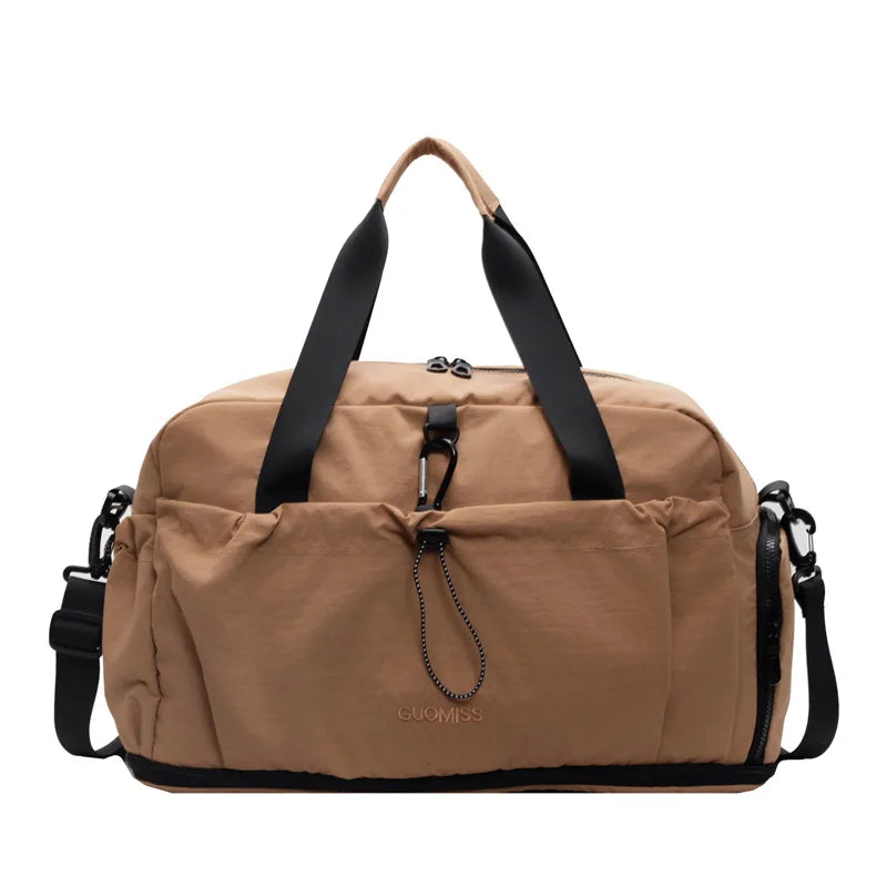 Large-capacity short-distance travel bag, lightweight, fashionable and versatile sports bag, dry and wet separation travel bag