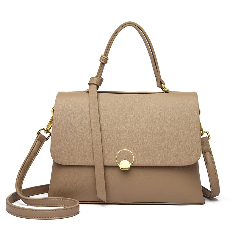 New Fashionable Women's Bags, High-End Versatile Casual Bags, Popular Textured Color-Blocked Handbags, Niche Shoulder Crossbody Bags, Good Choices for Girlfriends