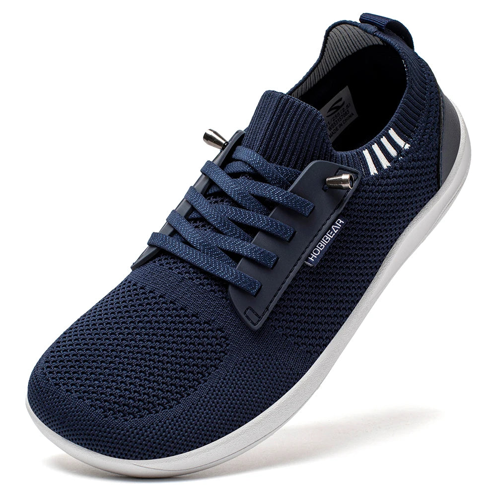 HOBIBEAR Wide Toe Barefoot Shoes Mens Womens Slip-On Minimalist Walking Sneakers Shoes | Zero Drop Sole | Breathable Mesh
