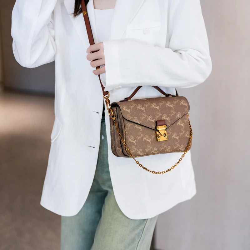 New Trend Shoulder Bag For Women Designer Crossbody Handbag Elegant Ladies Tote Purse Luxury Messenger Classic