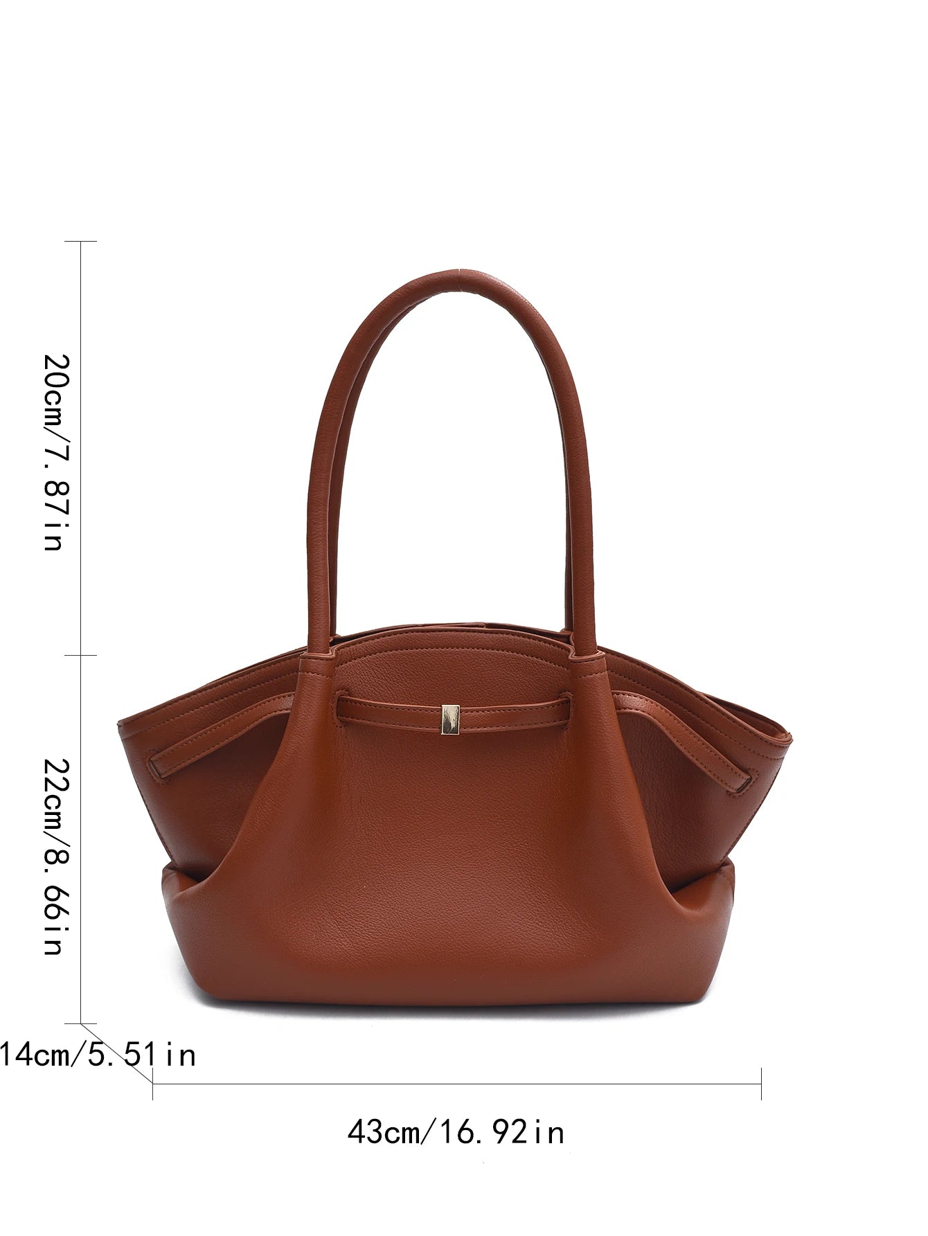 Tote bag for women with a high-end feel, unique design, large capacity, and retro style for commuting and carrying.