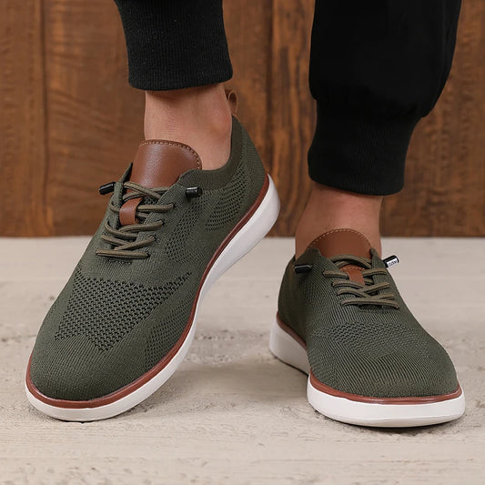 Comfortable Men's Shoes Lightweight Breathable Mesh Fabric High Quality Trendy Shoes Outdoor Commuting Versatile Hiking Shoes