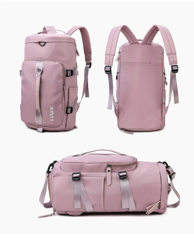Travel Backpack Large Capacity Fashionable Portable Shoulder Sports Fitness Bag, Multifunctional Weekend Travel Storage Bag