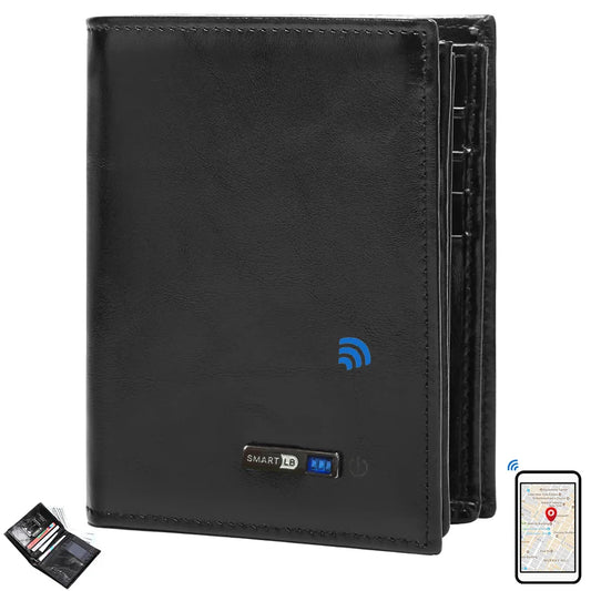 Billetera con gps Tracker Card Android And IOS,Smart Wallet for Men Best 2025 New Fathers Day Gift Birthday Gifts For Dad