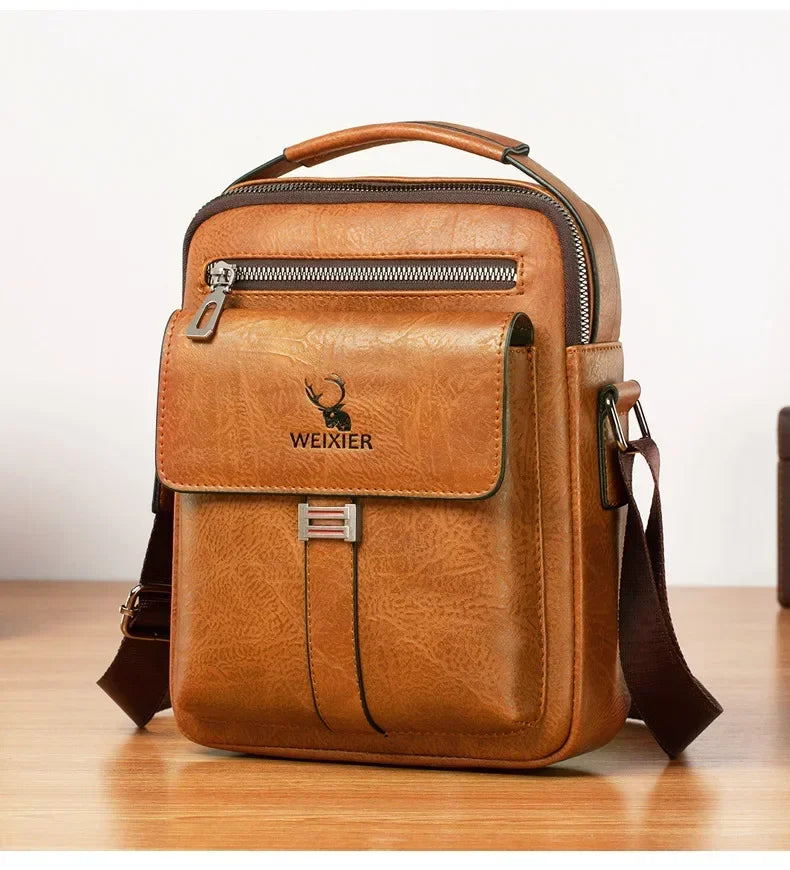 WEIXIER Men Shoulder Bag Fashion Men's Crossbody bag Multi-function Man Casual Zipper Handbag Capacity Bags For Male mochila sac