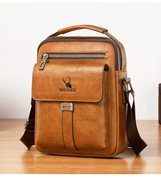 WEIXIER Men Shoulder Bag Fashion Men's Crossbody bag Multi-function Man Casual Zipper Handbag Capacity Bags For Male mochila sac