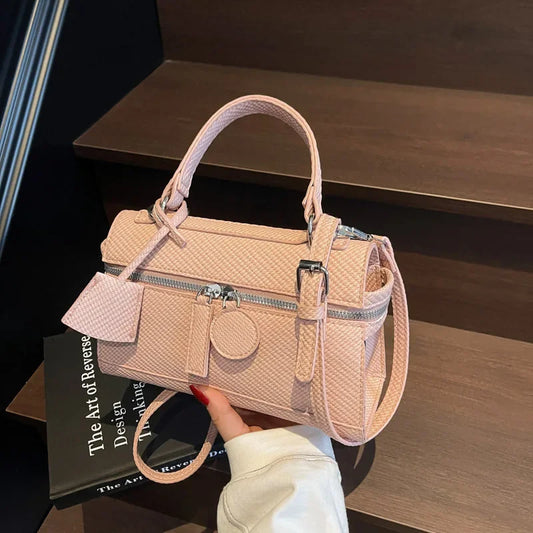 Women's Bag Fashion Commuter Hand Bag Spring Personality Single Shoulder Senior Crossbody Bag Small Square Bag