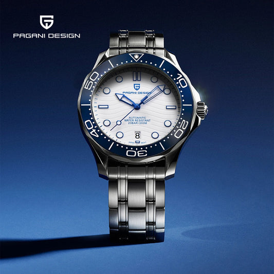 PAGANI DESIGN Men's Watches Luxury NH35 Automatic Watch For Men Mechanical Wristwatches Sapphire Mirror Ceramic Bezel Man Gifts