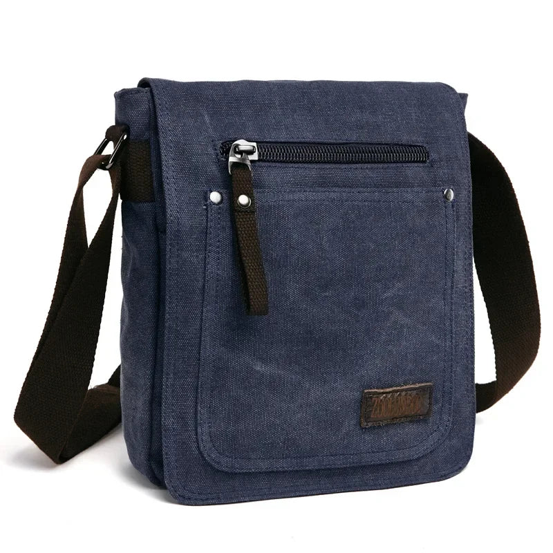 New Casual Fashion Canvas Satchel Single Shoulder Messenger Bag Unisex Crossbody Bag Male Bolsa