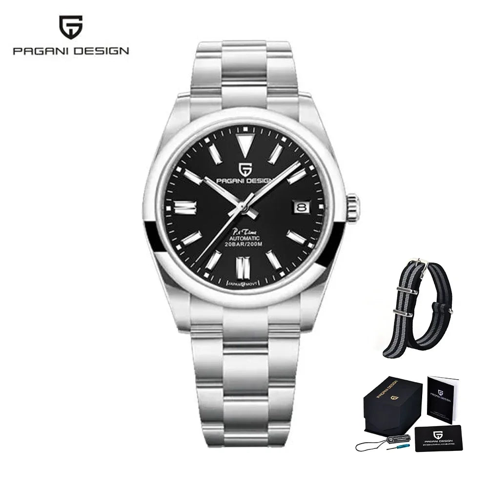 2025 New PAGANI DESIGN Luxury Automatic Mechanical man's watches Japan NH35 Stainless Steel Sapphire Crystal reloj hombre PD1690