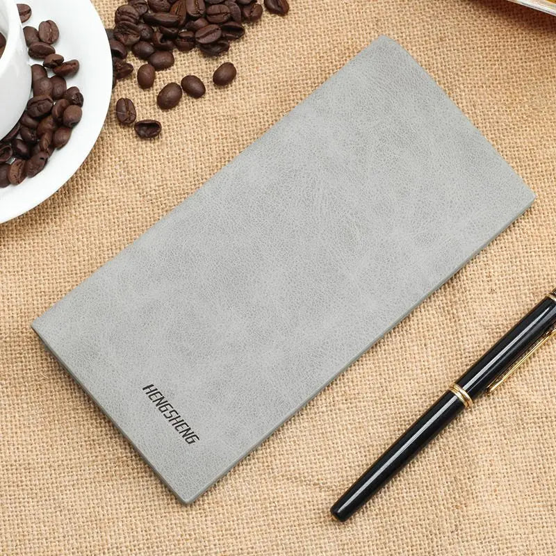 Carteira Men's Wallet Thin 0.5cm Slim Men's Purse Billeteras Para Hombre Soft Natural Leather Carteira Masculina Couro Business