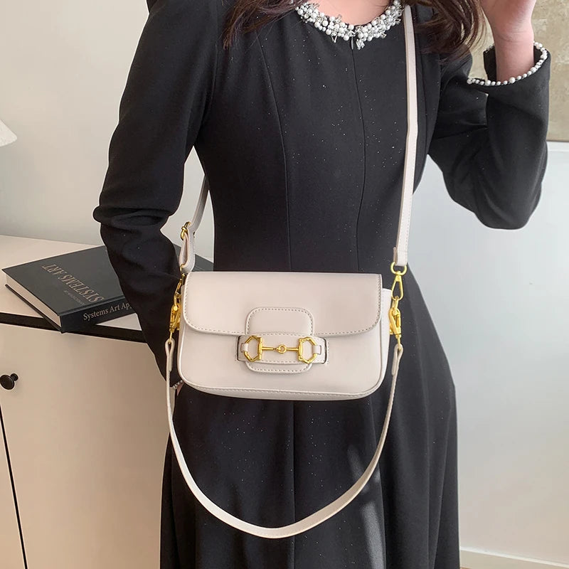 Elegant Leather Handbag For Women - Designer Crossbody Shoulder Bag Ladies Tote Premium Messenger Purse