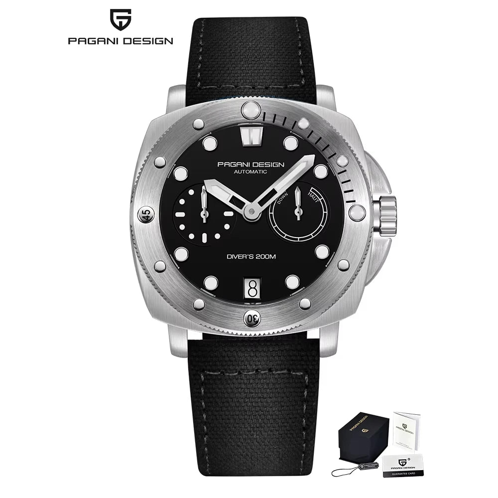 2025 PAGANI DESIGN Luxury Men's Automatic Mechanical Watch Sapphire Stainless Steel PD1767 Diving Waterproof Watch reloj hombre