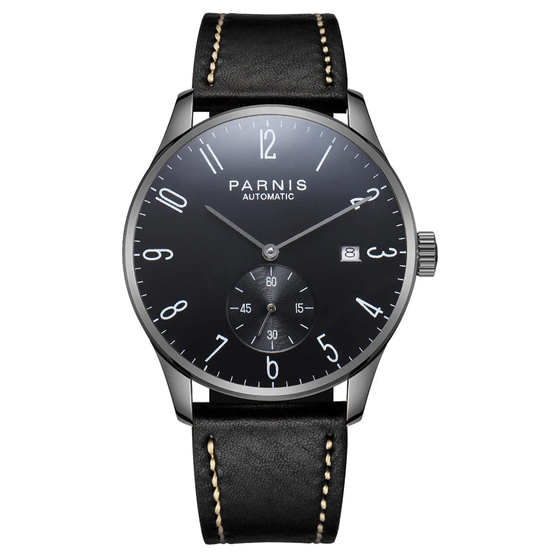 Parnis Mechanical Watches Minimalist Watch for Men Wristwatch Luxury Waterproof Automatic hombre Relogio Masculino Calendar 2025