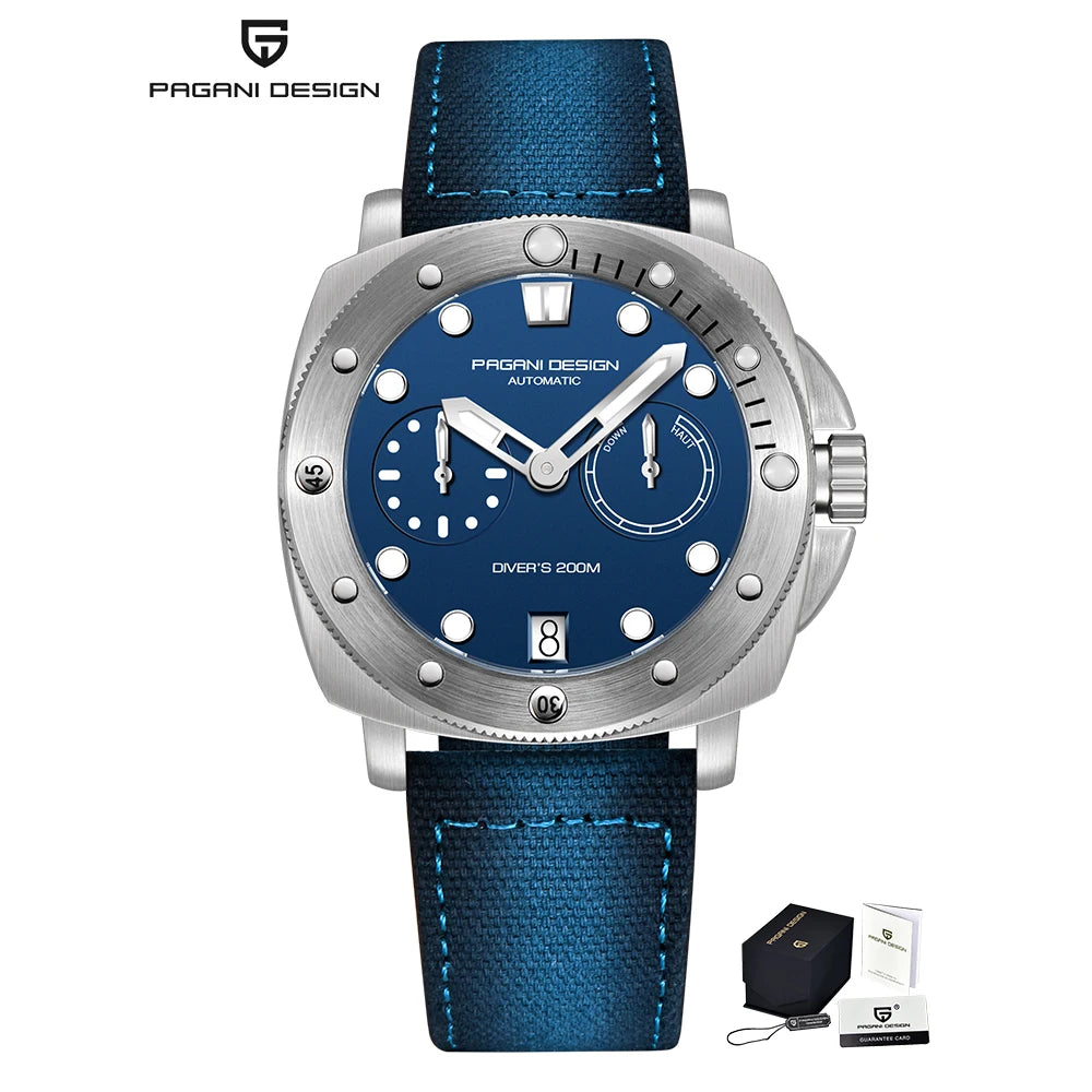 2025 PAGANI DESIGN Luxury Men's Automatic Mechanical Watch Sapphire Stainless Steel PD1767 Diving Waterproof Watch reloj hombre