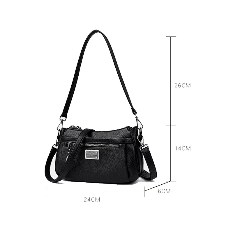 Genuine Pu Leather Luxury Handbags Women Bags Designer Crossbody Bags For Women 2025 Shoulder Bag Women Handbags Sac A Main
