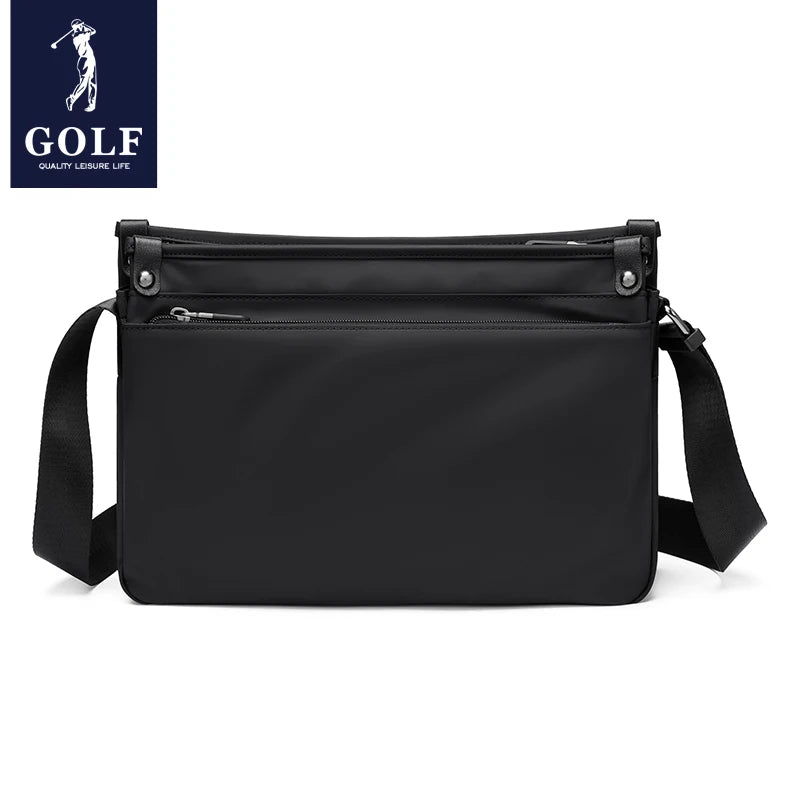 GOLF men's crossbody bag trendy brand casual shoulder bag large capacity canvas mailman bag commuting sports small backpack