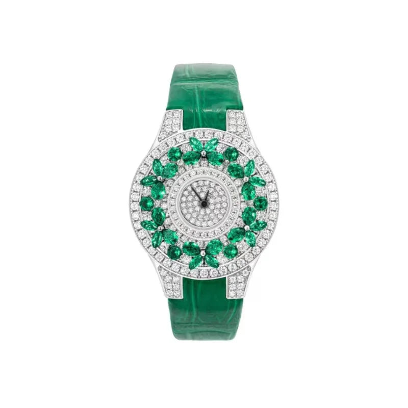 Luxury Colorful Women's Watch Quality Jewel Wristwatch Bracelet Elegant Timepiece for Ladies Luxury Brands Quartz Watches clock