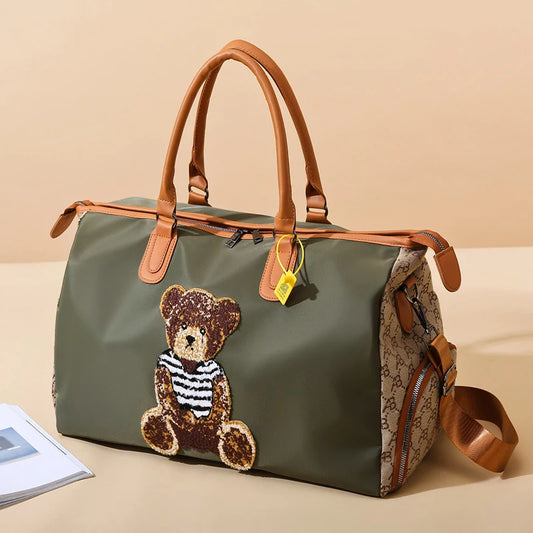Short Distance Large Capacity Hand-held Travel Bag Crossbody Women's Luggage Storage Bag New Style Fashionable casual Bag