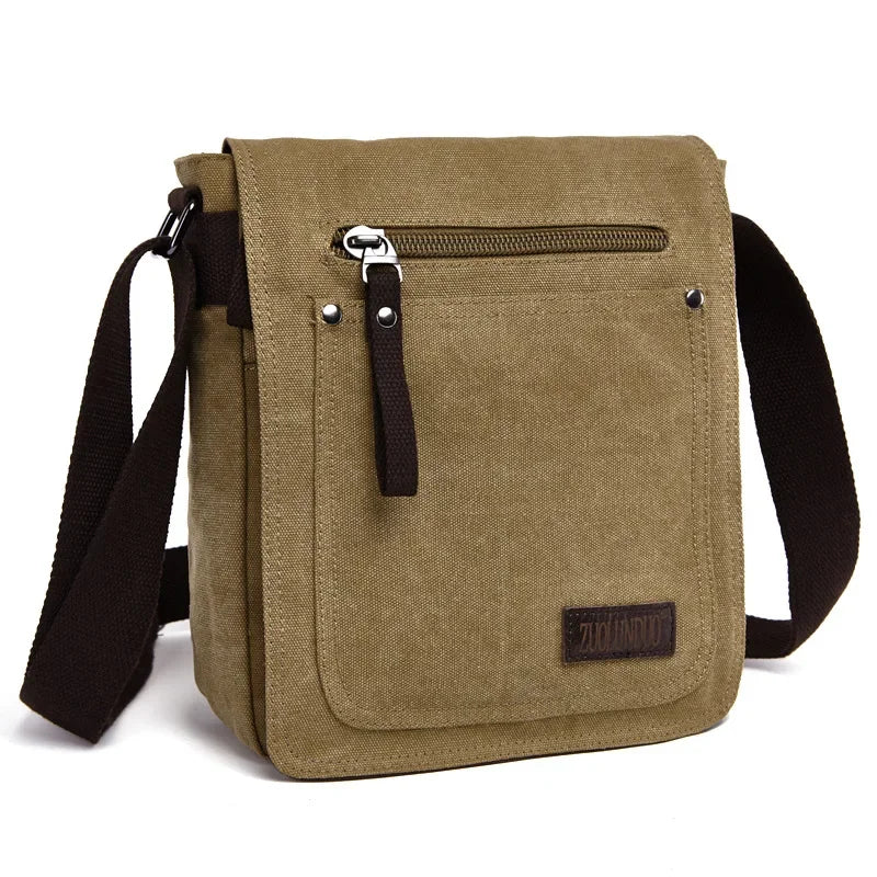 New Casual Fashion Canvas Satchel Single Shoulder Messenger Bag Unisex Crossbody Bag Male Bolsa